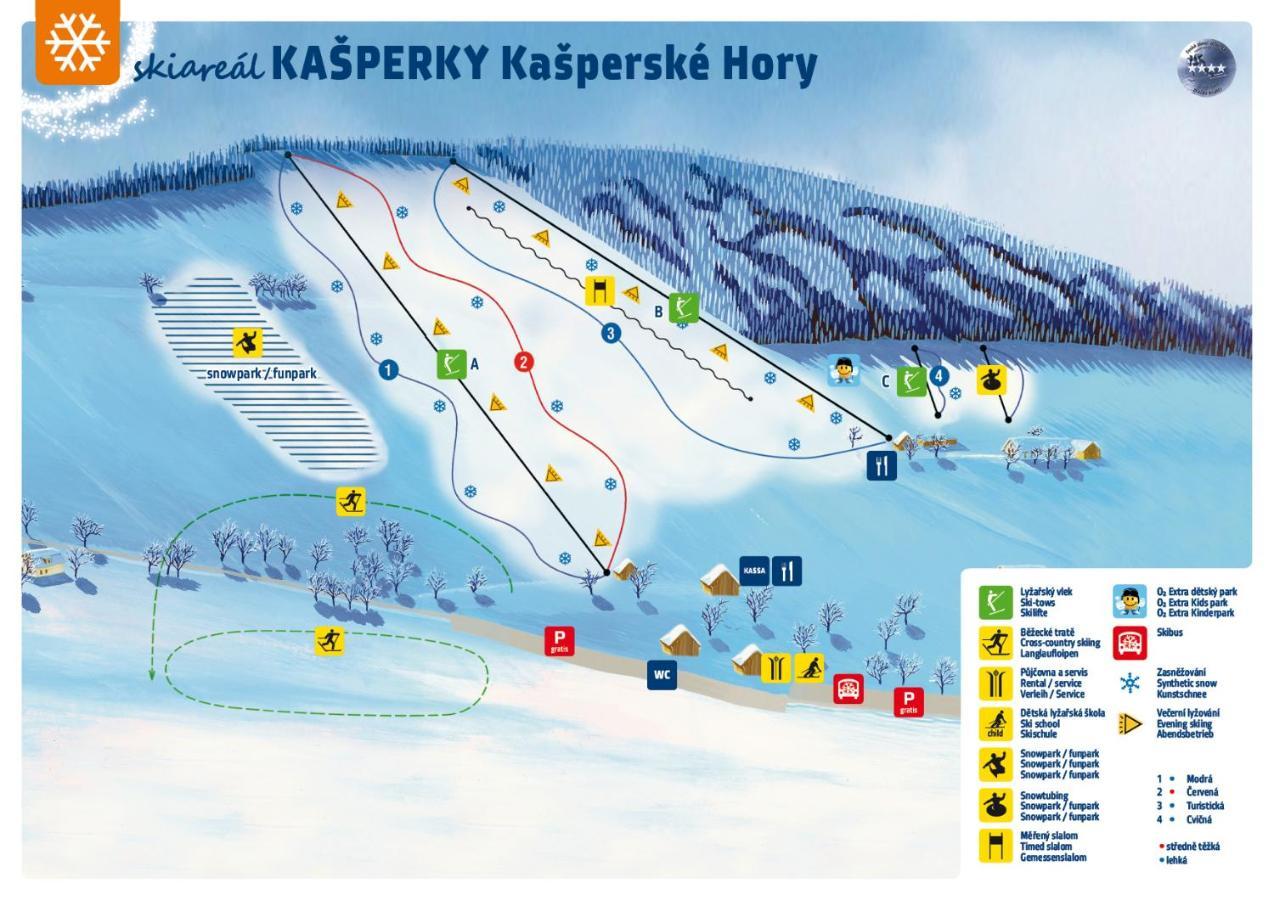 Apartman Hubert Kasperske Hory Esterno foto